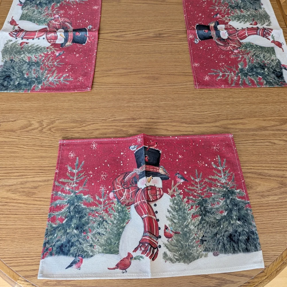 Snowman Table Runner & Placemats